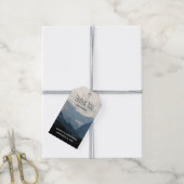 Alpiene bergen Natuur Foto Land Weddenschap Cadeaulabel (Met Touw)