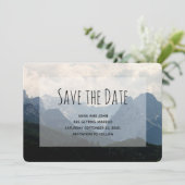 Alpiene bergen Natuur Foto Land Weddenschap Save The Date (Staand voorkant)