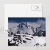 Alpiene bergen, Nepalese winter Briefkaart (Voorkant / Achterkant)