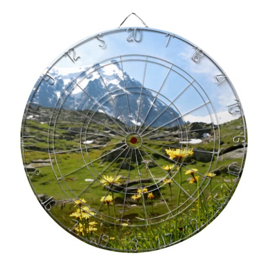 Alpiene bloemen - Mooi! Dartbord (Voorkant)