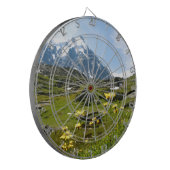 Alpiene bloemen - Mooi! Dartbord (Voorkant Links)