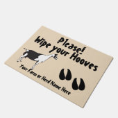 Alpiene geit Veeg je hand af. Deurmat (Schuin)