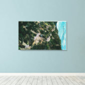 Alpiene graad, Mt. LoweMt. Lowe, CA Canvas Afdruk (Insitu (Houten vloer))