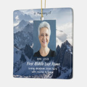 Alpiene herdenkingsgeschenken keramisch ornament (Links)