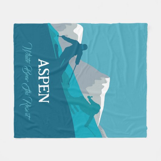 Alpiene Jouw naam Fleece Deken (Voorkant (Horizontaal))