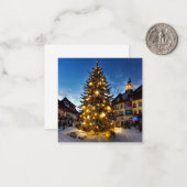 Alpiene kerst notitiekaartje (Voorkant / Achterkant in situ)