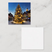 Alpiene kerst notitiekaartje (Voorkant / Achterkant)