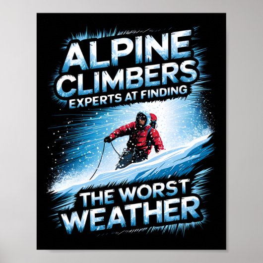 Alpiene klimmers experts in het vinden van het sle poster (Voorkant)