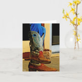 Alpiene Laarzen Kaart (Gele Bloem)