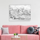 Alpiene landschap, 1553 canvas afdruk (Insitu (Woonkamer))