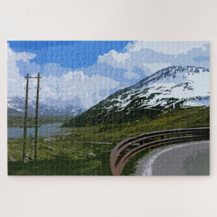 Alpiene landschap legpuzzel