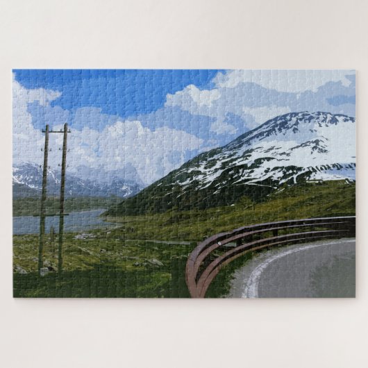 Alpiene landschap legpuzzel (Horizontaal)