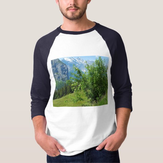 Alpiene landschap t-shirt (Voorkant)