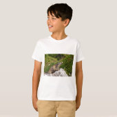 Alpiene marmot op rots t-shirt (Voorkant volledig)