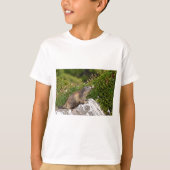 Alpiene marmot op rots t-shirt (Voorkant)
