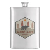 Alpiene meren Wilderness Washington Beer Flacon (Voorkant)
