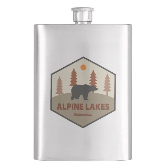 Alpiene meren Wilderness Washington Beer Flacon (Voorkant)