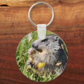 Alpiene moerasbloem sleutelhanger (Voorkant)