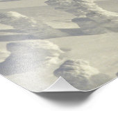 Alpiene Skier in dikke sneeuwspoken bij Big Foto Afdruk (Hoek)