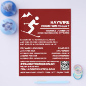 Alpiene skier, skiboardles/skieassen flyer (Enkel)