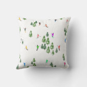 Alpiene skiers Skiing Illustration Skier Kussen (Achterkant)