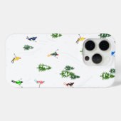 Alpiene skiers Skiing Ski Winter Trees Case-Mate iPhone Case (Achterkant (horizontaal))