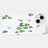 Alpiene skiers Skiing Ski Winter Trees Case-Mate iPhone Case (Achterkant (horizontaal))