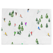 Alpiene skiers Skiing Ski Winter Trees Groot Cadeauzakje (Achterkant)