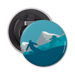 Alpiene Skiing Button Flesopener