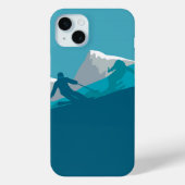 Alpiene Skiing Case-Mate iPhone Case (Achterkant)