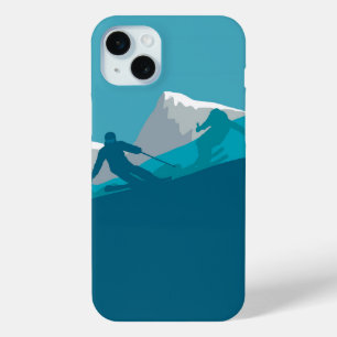 Alpiene Skiing iPhone 15 Mini Hoesje