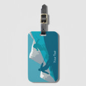 Alpiene Skiing Gepersonaliseerd Bagagelabel (Voorkant (verticaal))