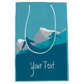 Alpiene Skiing Gepersonaliseerd Medium Cadeauzakje (Voorkant)