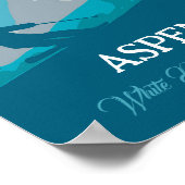 Alpiene Skiing Gepersonaliseerd Poster (Hoek)