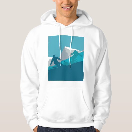 Alpiene Skiing Hoodie (Voorkant)