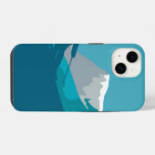 Alpiene Skiing iPhone Hoesje (Achterkant horizontaal)