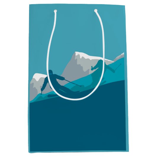 Alpiene Skiing Medium Cadeauzakje (Voorkant)