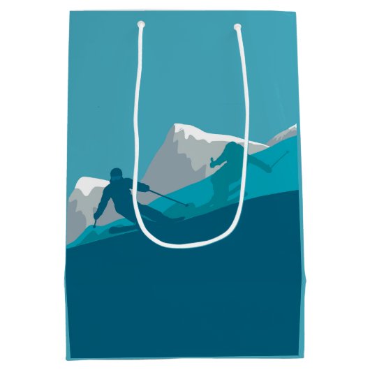 Alpiene Skiing Medium Cadeauzakje (Achterkant)