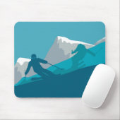 Alpiene Skiing Muismat (Met muis)