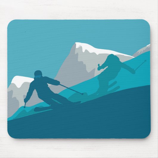 Alpiene Skiing Muismat (Voorkant)