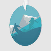 Alpiene Skiing Ornament (voorkant)