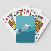 Alpiene Skiing Pokerkaarten (Achterkant)