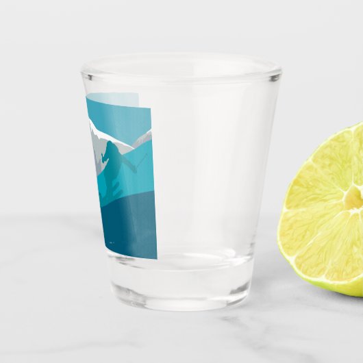 Alpiene Skiing Shot Glas (Rechts)