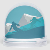 Alpiene Skiing Sneeuwbol (Achterkant)