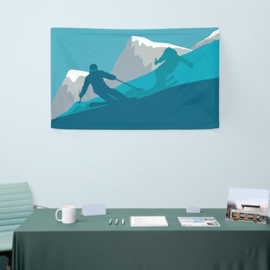 Alpiene Skiing Spandoek (Beurs)