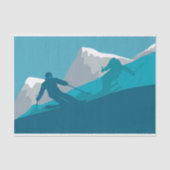 Alpiene Skiing Tissuepapier (Voorkant)