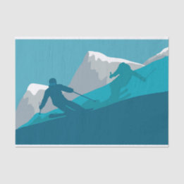 Alpiene Skiing Tissuepapier