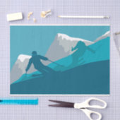 Alpiene Skiing Tissuepapier (Craft)