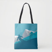 Alpiene Skiing Tote Bag (Voorkant)