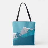 Alpiene Skiing Tote Bag (Achterkant)